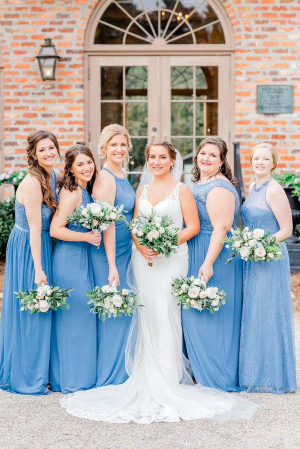 Blue and Green Garden Wedding