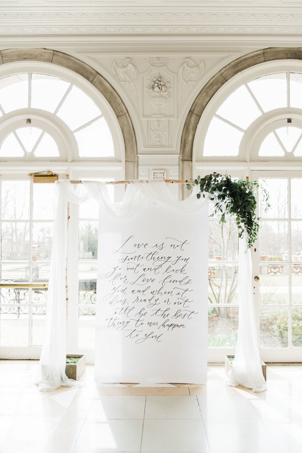 Wedding Inspiration with Fresh Greenery