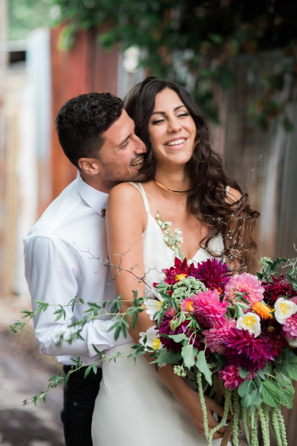 Urban Wine Bar Elopement Inspiration