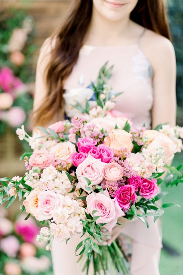 Spring Wedding Inspo with Pink & Greenery Details