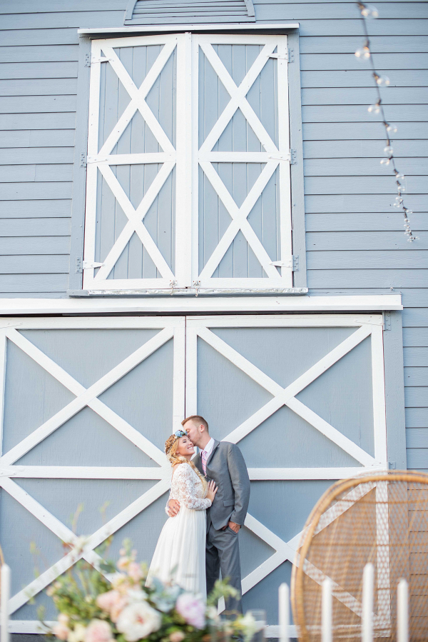 Dusty Blue Barn Inspired Wedding