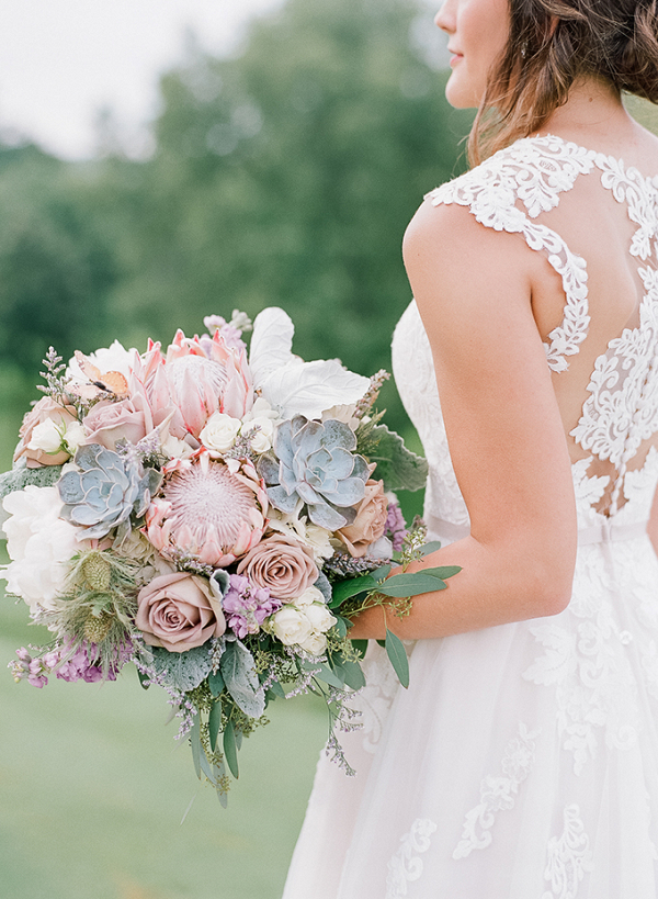 Sweet Purple Vintage Wedding