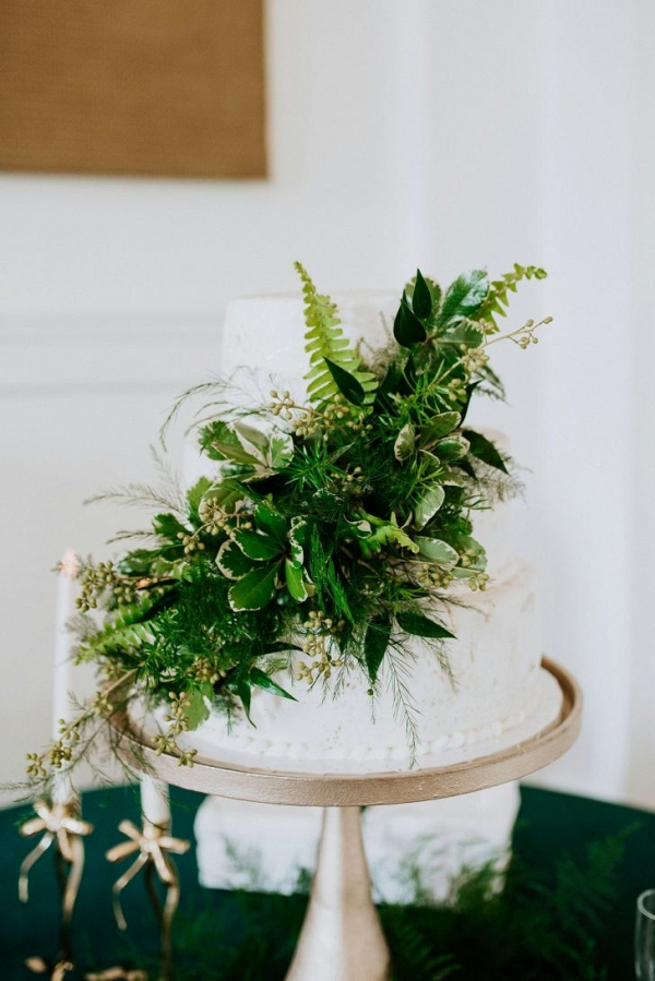 Black, White, and Greenery Budget Wedding