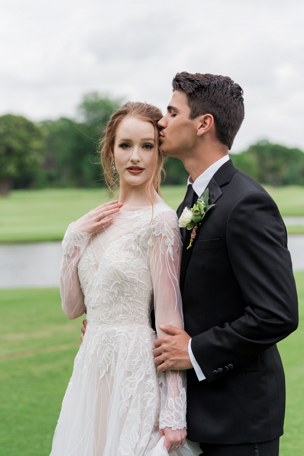 Copper and sage golf course styled shoot