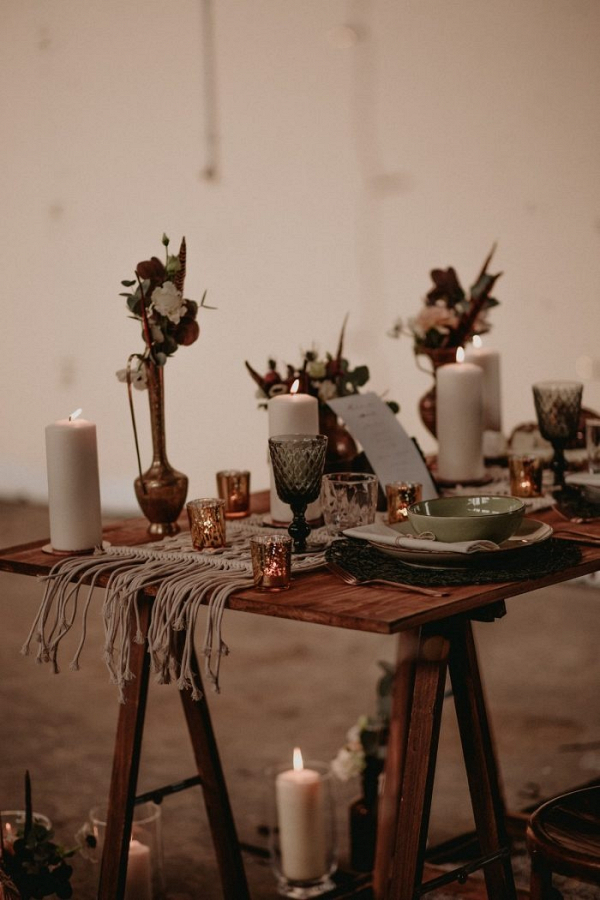 Industrial Boho Vintage Elopement Inspiration