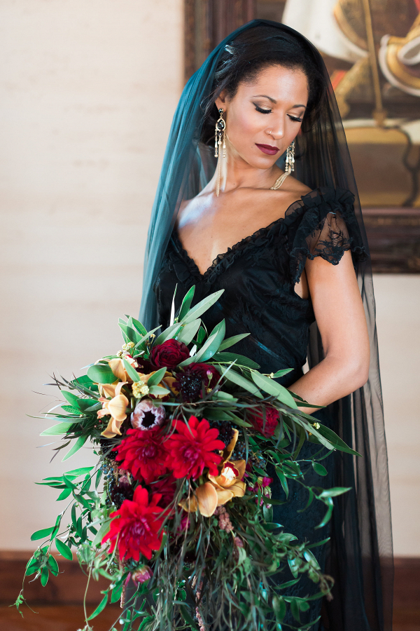 Moody, Spanish influenced wedding style