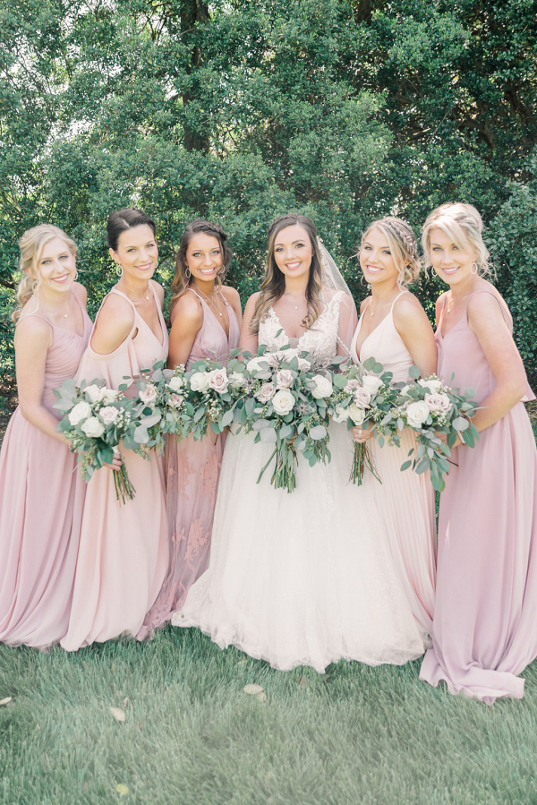 Rustic Chic Blush & Green Barn Wedding