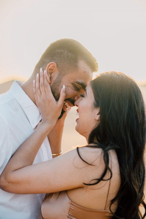 Romantic Cityscape Engagement in Dubai