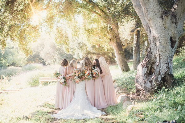 Blush and Coral Ranch Wedding