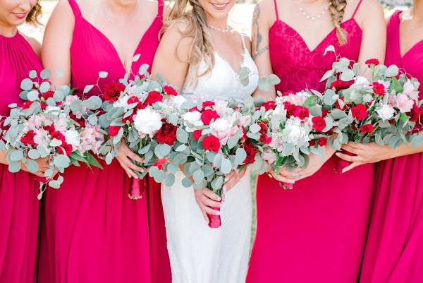 Breezy Burgundy Florida Destination Wedding