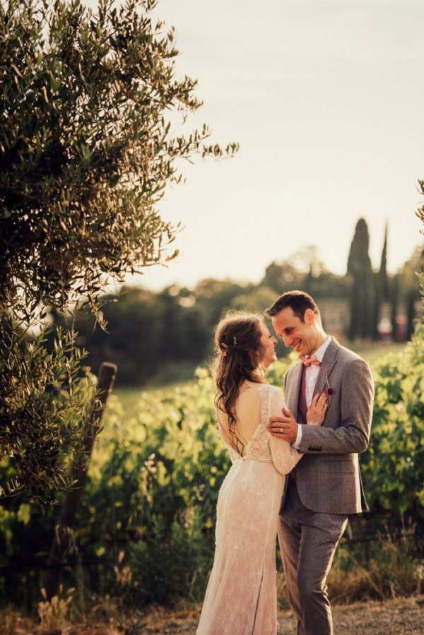 Budget Tuscan Vineyard Wedding