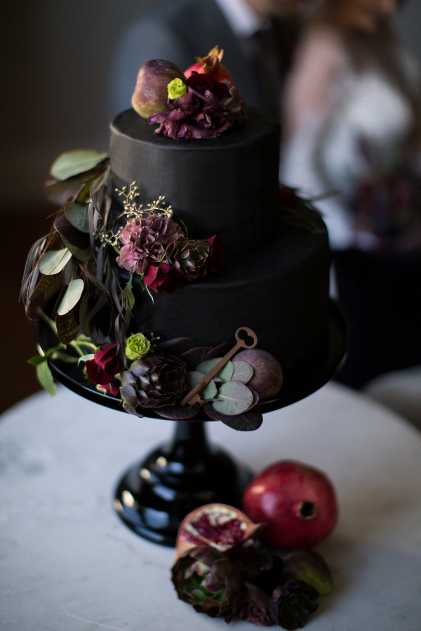 Moody Gray and Red Wedding Inspiration