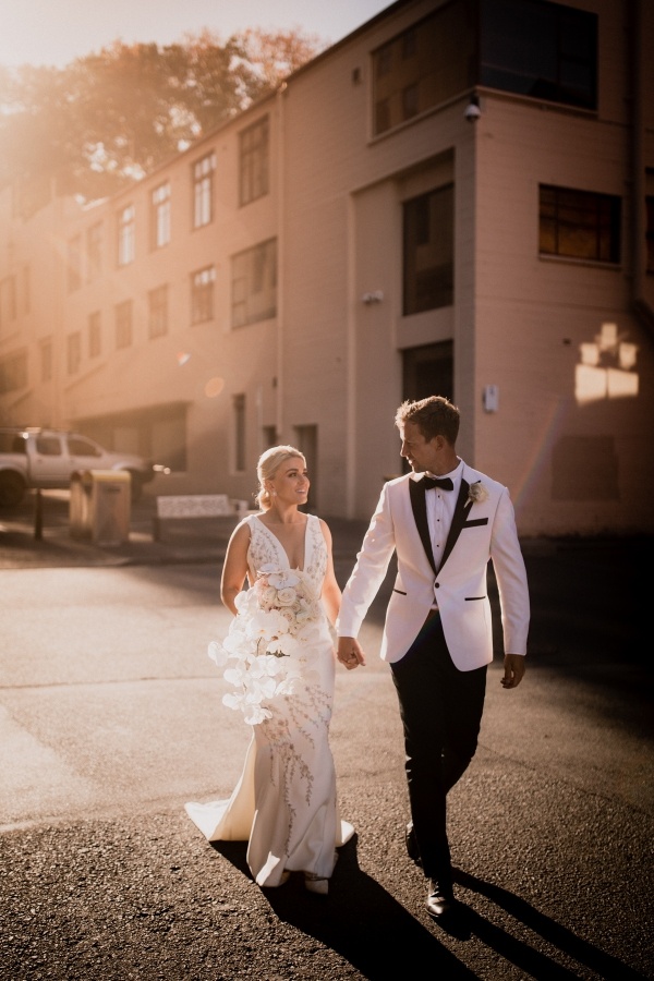 Glam Hobart Black Tie Wedding