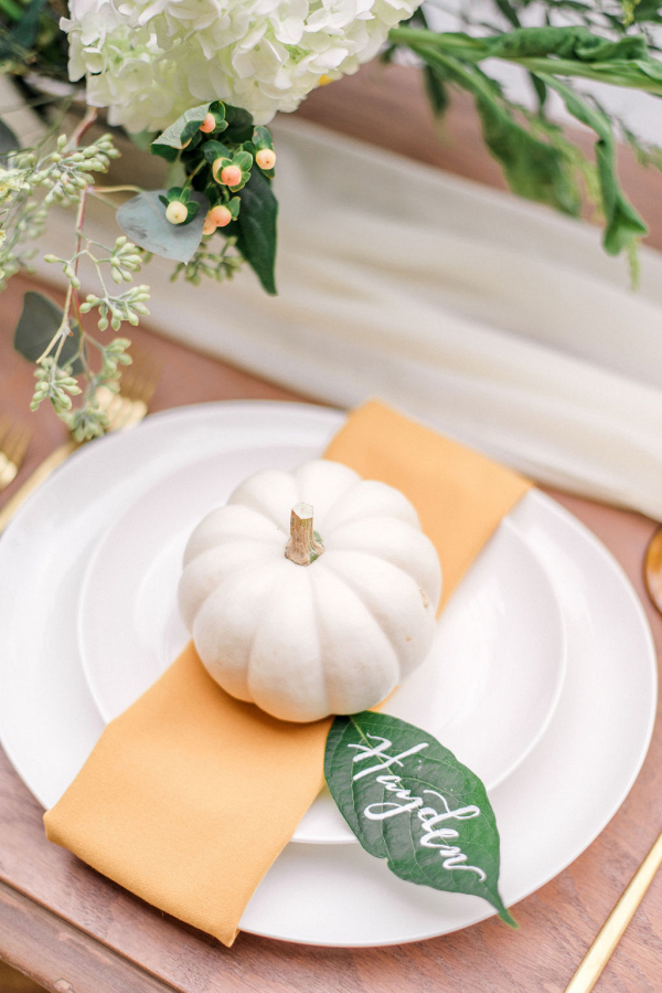 A Stunning Fall Wedding Color Palette