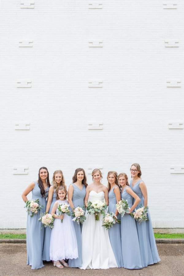 Classic Blue and Gray Budget Wedding