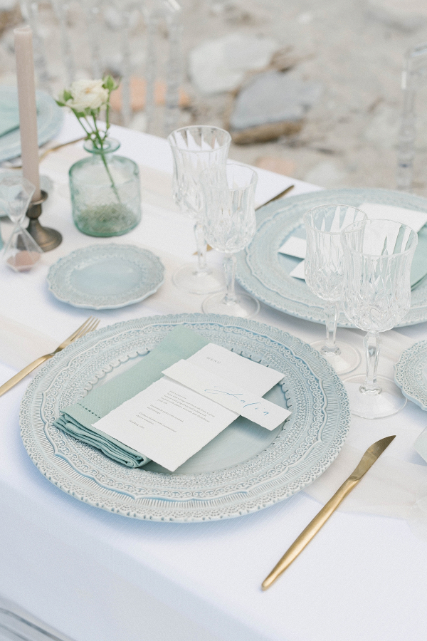 Ethereal Beach Wedding in Delicate Blue