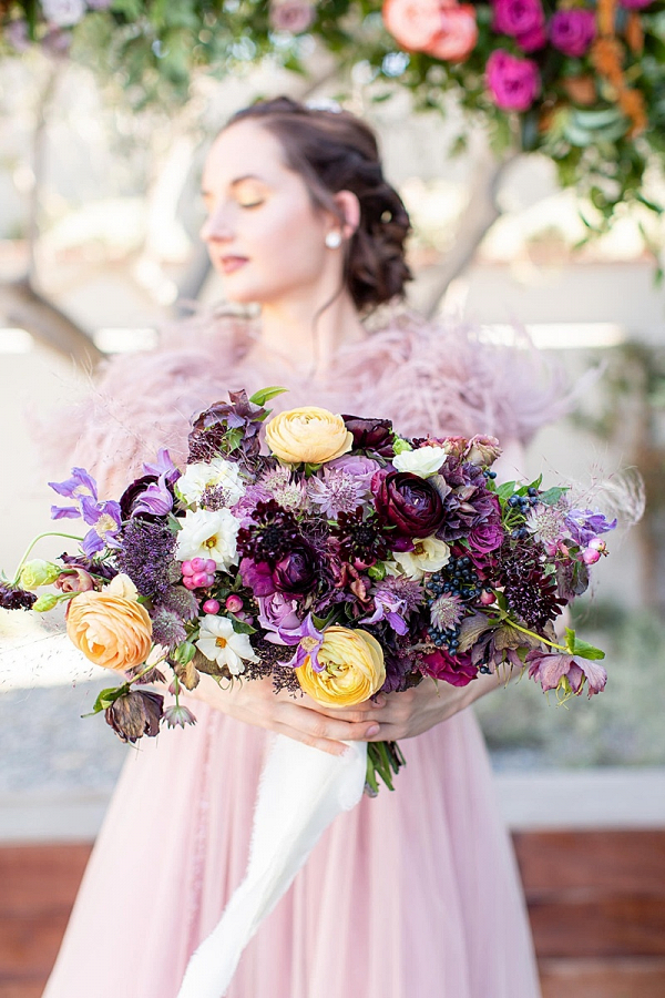 Elegant Blush & Maroon Ballet Styled Shoot