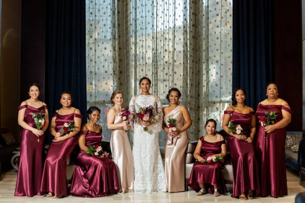 Beautiful Burgundy Nashville Wedding