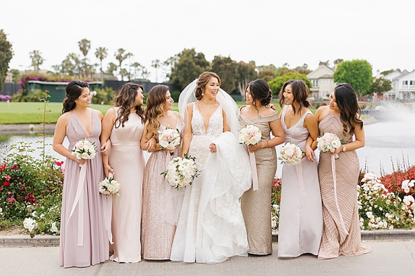 Soft Pink & White Huntington Beach Wedding