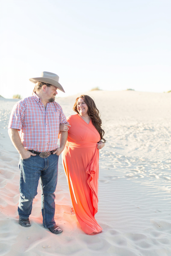 Adventurous Sand Dunes Engagement Session in Texas