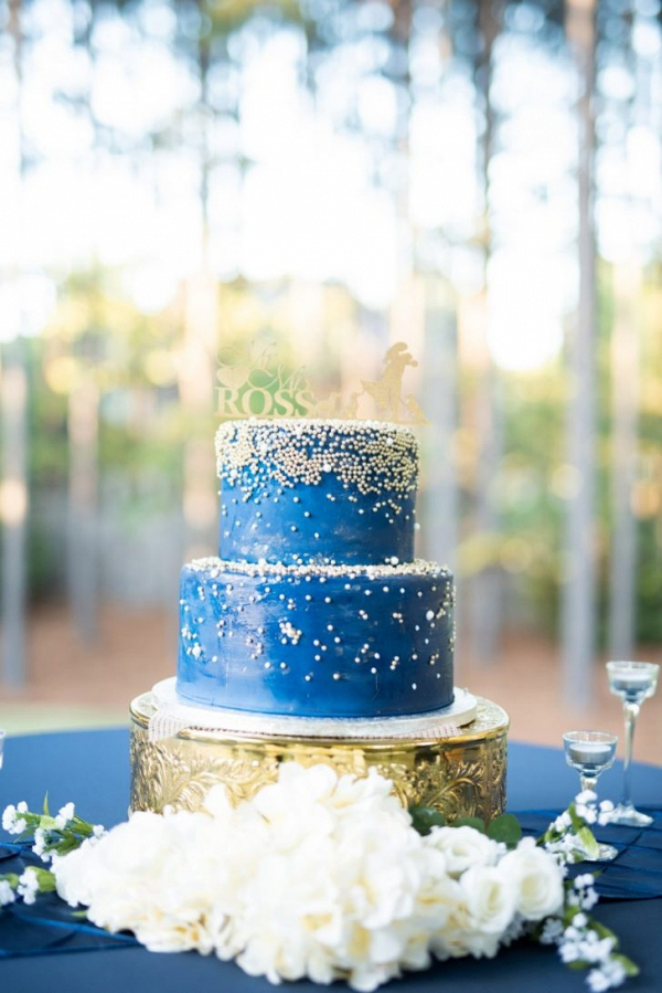 Navy Backyard Wedding