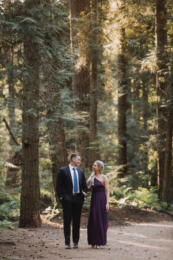 Woodsy and Coastal Engagement Session in Vancouver