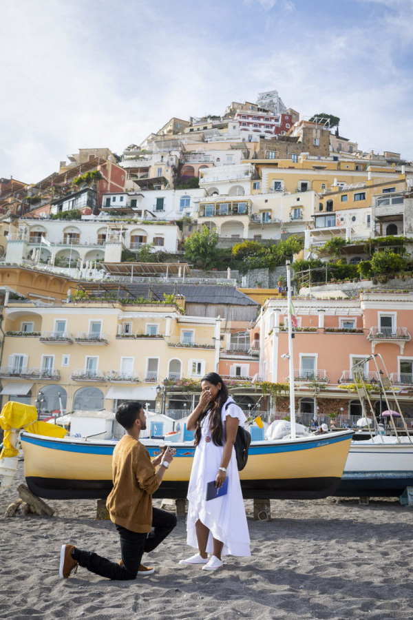 Picture-Perfect Wedding Proposal in Positano