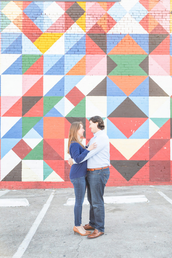 Eclectic Engagement Session with Dallas Murals