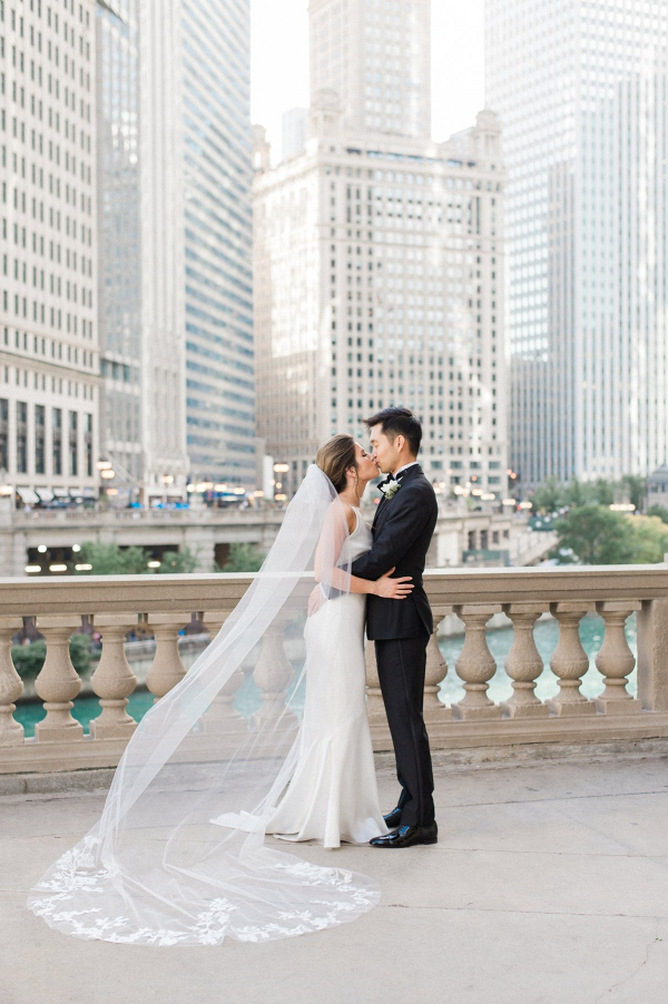 Modern & Chic White Chicago Wedding