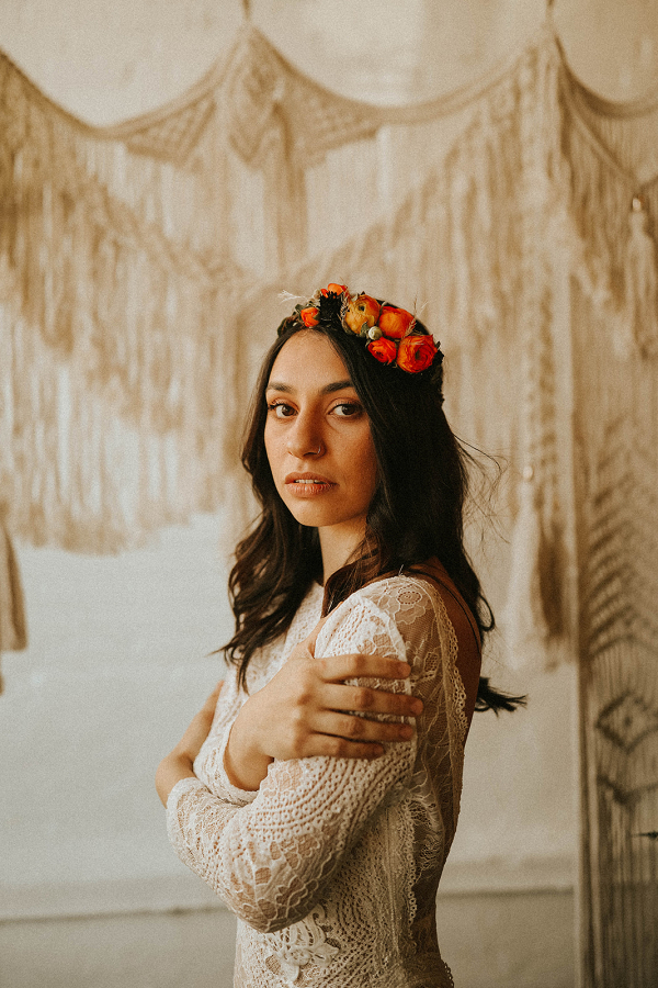 Dusty Orange Bohemian Wedding Editorial