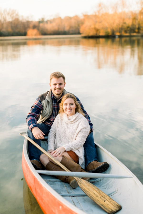 Georgian Sunset Canoe Engagement Session