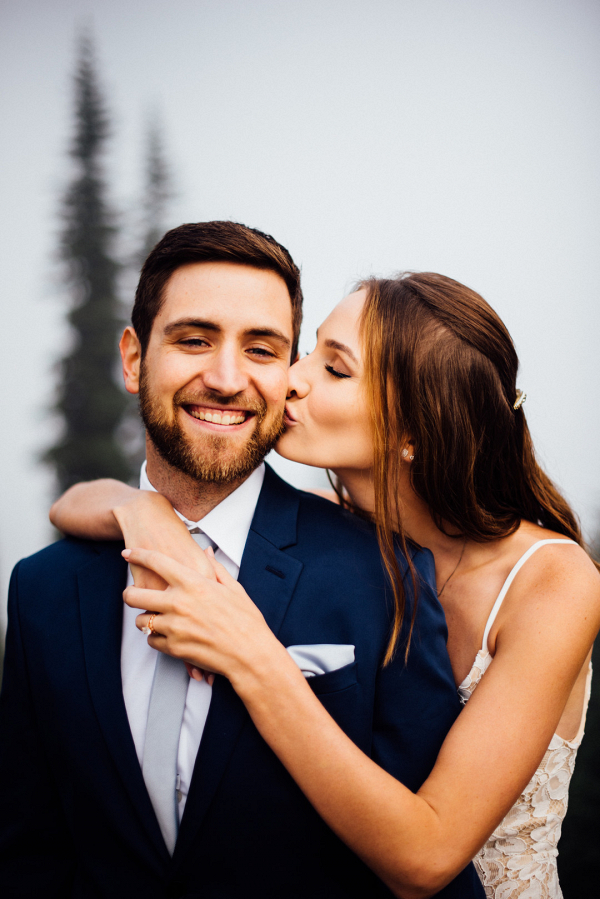 Misty Intimate Elopement at Mount Rainier