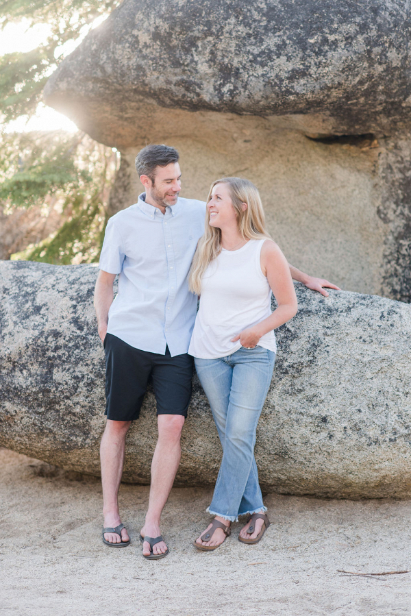 Serene Lake Tahoe Engagement Session