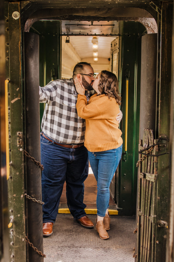 Historic Steam Train Engagement Session