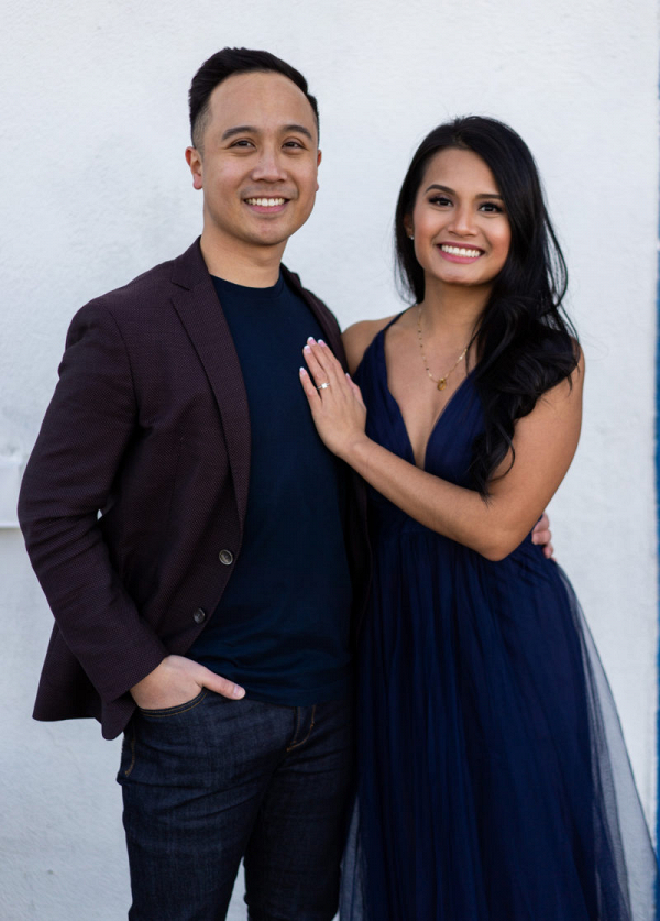 Simplistic Coastal Engagement Session at Sunset