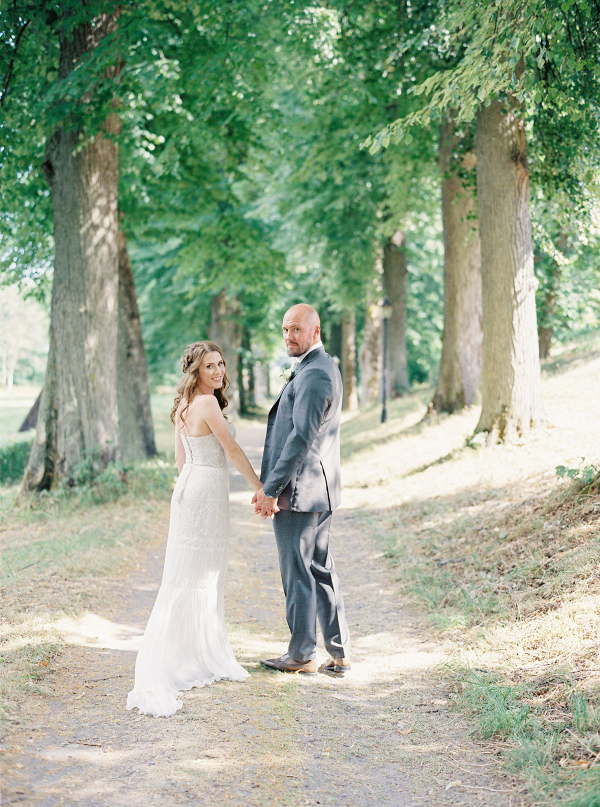 Outdoor castle wedding in Sweden