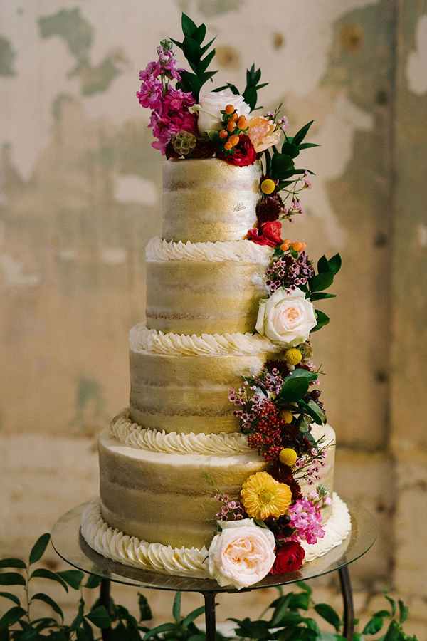 Emerald Gold Wedding with Industrial Details