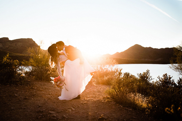 Bright & Colorful Desert Oasis Elopement