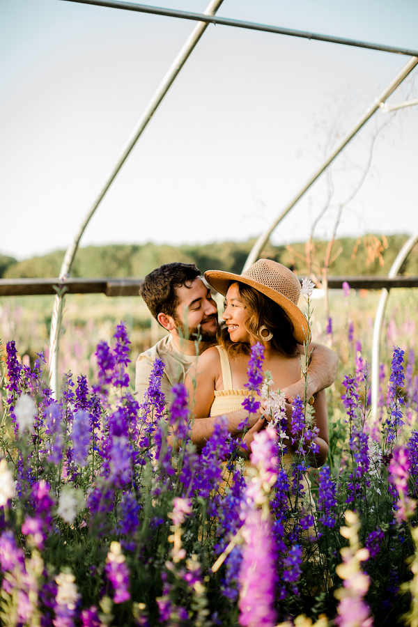 Virginia Flower Farm Engagement