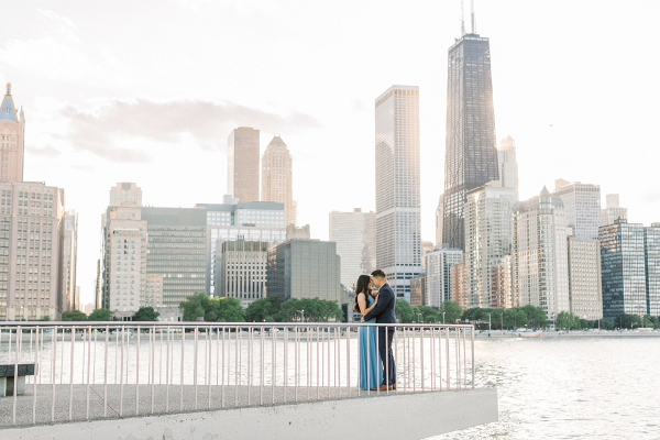 Chicago Oak Street Beach Engagement Session