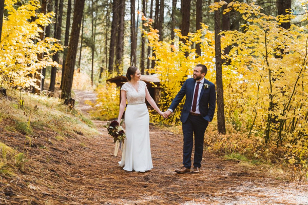 Romantic Fall Pacific Northwest Wedding