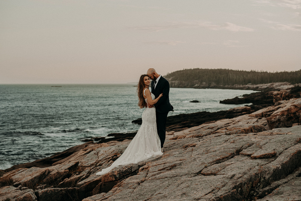 Coastal Mountaintop Elopement in Maine