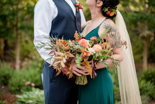 Romantic Autumn Backyard California Micro Wedding