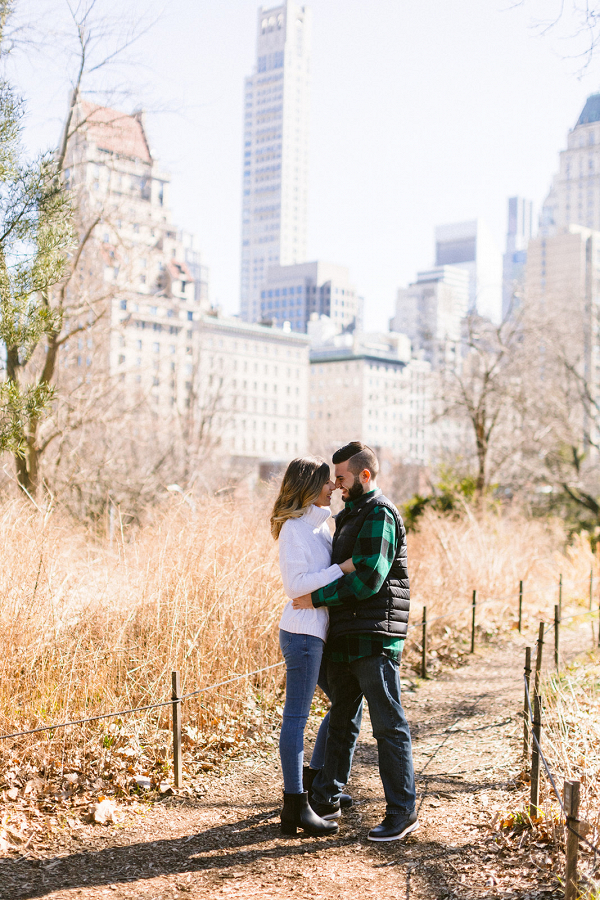 Sunny Spring Central Park Engagement Session