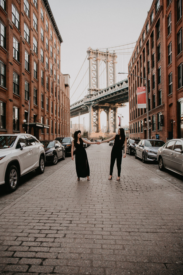 Sunrise Dumbo Manhattan Bridge Elopement