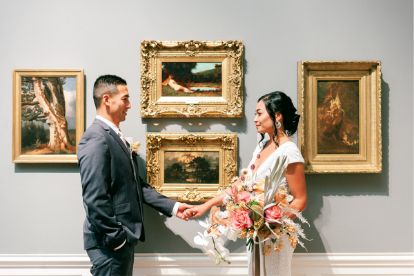 Chic Portland Art Museum Engagement Session