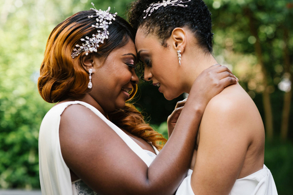 Colorful Brooklyn Microwedding with Two Brides