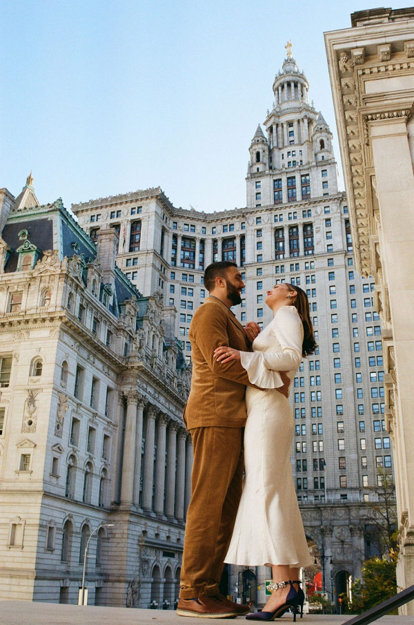 A Stylish City Hall Elopement on Film