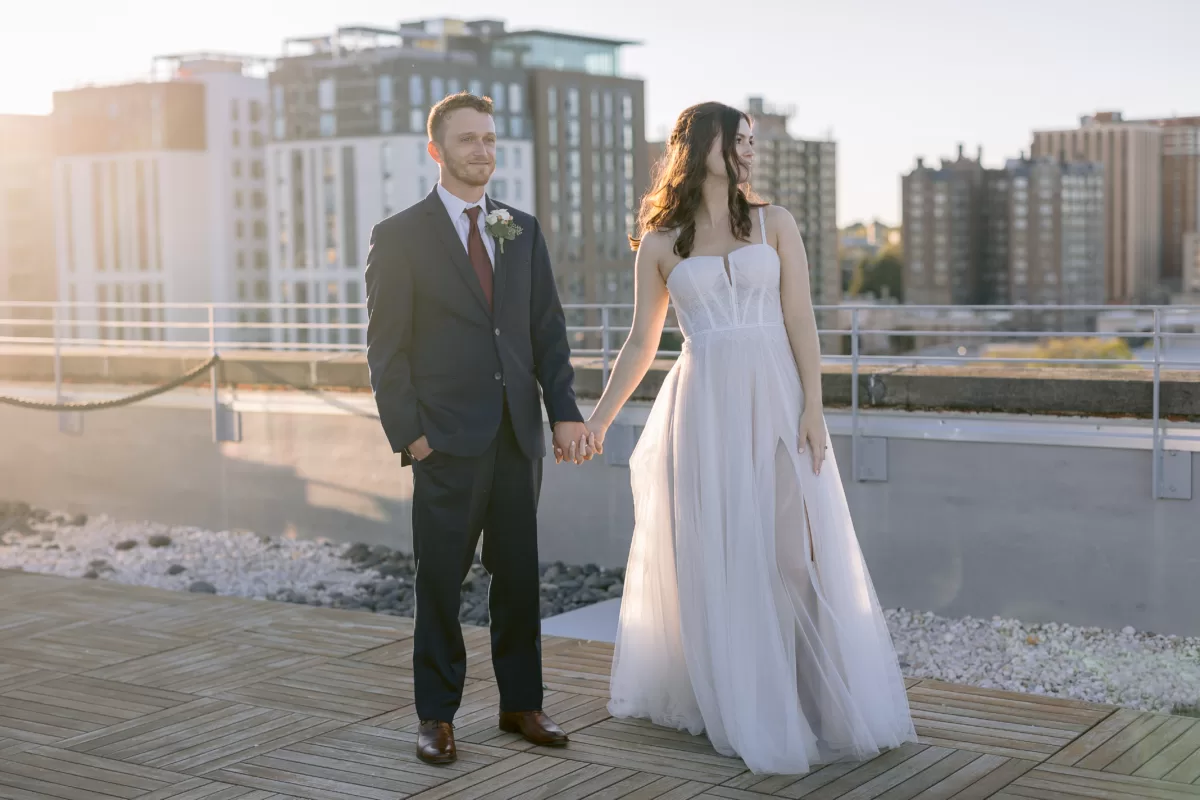 Love in the Skyline: Stunning Richmond Virginia Rooftop Wedding