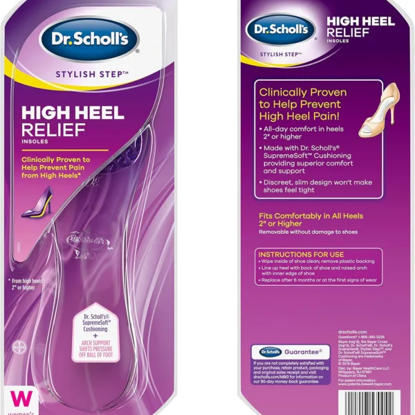 Dr Scholls Stylish Step high heel relief insoles for allday wedding comfort